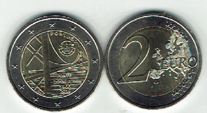 (afbeelding voor) 2 Euromunt Portugal 2016 - Brug